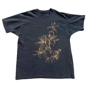 Gildan Men's and Women's T-shirt, Black and gold floral graphic tee, Unisex T-shirt, Gift T-shirt, Y2k Unisex Graphic Tees Gothic Grunge Emo Scene Amity Affliction Style Clothes Menswear Womenswear Streetwear