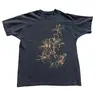 Gildan Men's and Women's T-shirt, Black and gold floral graphic tee, Unisex T-shirt, Gift T-shirt, Y2k Unisex Graphic Tees Gothic Grunge Emo Scene Amity Affliction Style Clothes Menswear Womenswear Streetwear