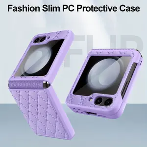 The mobile phone case for galaxy zflip 3/zflip 4/zflip 5/zflip 6, with hinge protection, fully covers the shockproof mobile phone case, and comes with a screen protection film.