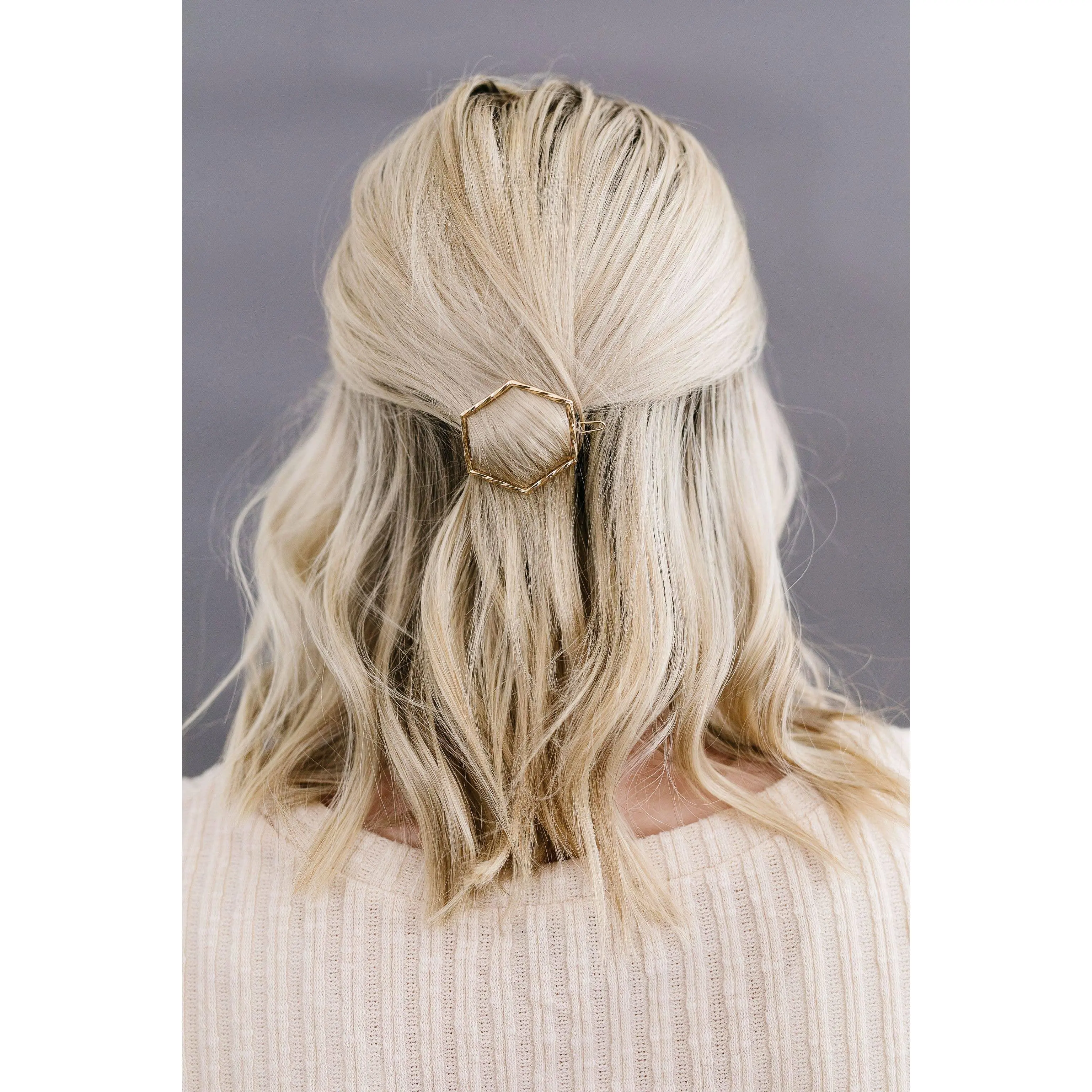 Shop ANDi - Gold Hexagon Clip