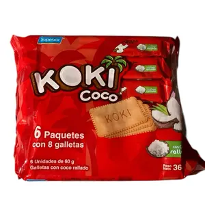 Koki Coco Galletas de Coco 360g Coconut Cookies Sweet Biscuit Latin Food Snack