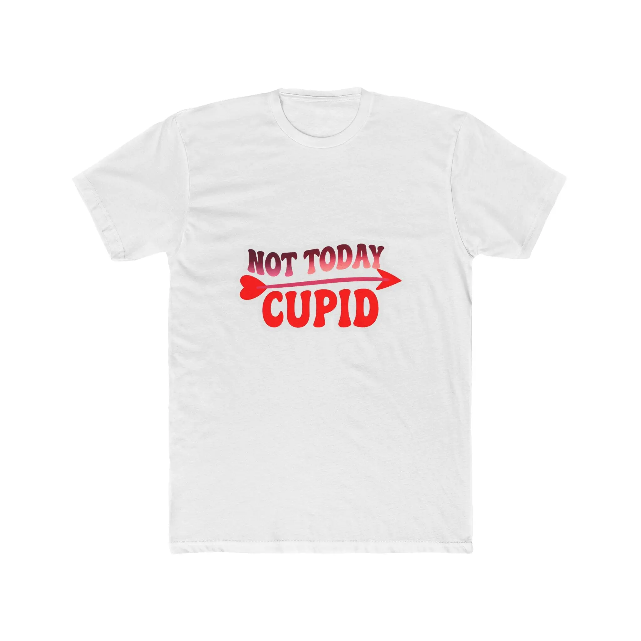 Not today cupid T-shirt, Unisex Cotton Crew Tee , Funny Valentine's Day Cupid Quote, Unisex T shirts, Anti Love Slogan, Sarcastic Heartbroken, Relationship Breakup Gift,