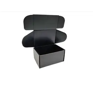 Black Cardboard Shipping Box Mailers 6.25x 4.1 x 3 Inch Corrugated Packaging Storage Boxes 5 Pack (Inside Size: 5.5 x 4 x 2.9")