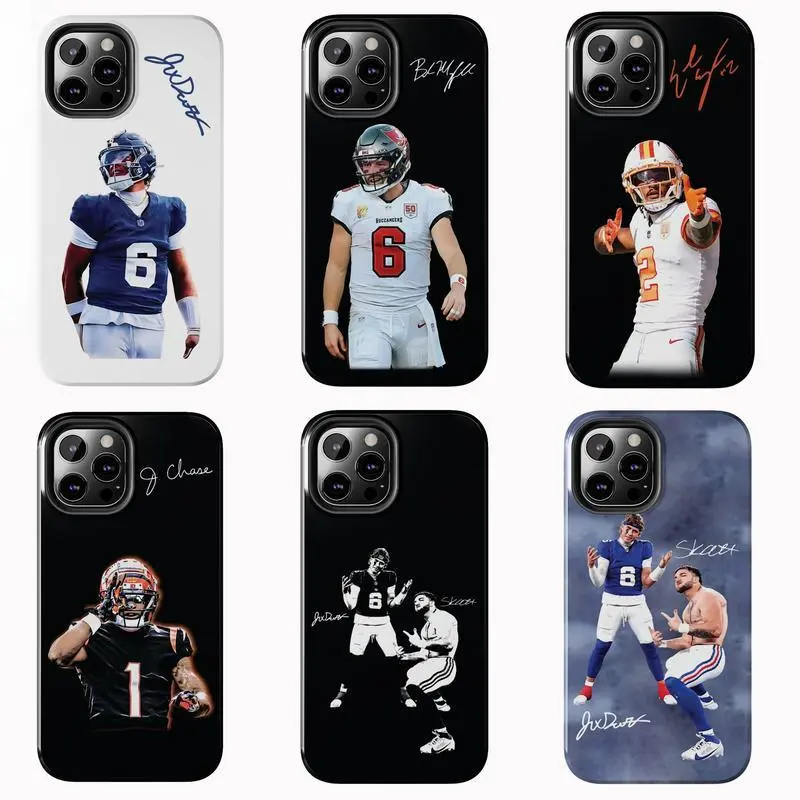 Jaxson Skattebo Football Lightweight Protection Smartphone Case - Handheld Cellphone Protector Accessory for iPhone 11-17 Pro Max/Plus, Samsung Galaxy S23-25 Devices