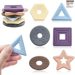 6pcs Touch Stone Set, Simple Small Textured Stress Relief, Soft Texture, Relieves Student and Teen Autism Adhd, Fun Meditation Tool