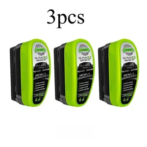 Car Glass Oil Film Remover Easy Spray for Quick Cleaning,Easy Spray for Quick Cleanin,New 2.0 Green Oil Film Wipe, Glass Cleaning Board for Windshield, Glass Oil Film Remover Brush for Car, Prevents Rain and Fog Cleaning Glass Brush,Oil Film Cleaning Brus