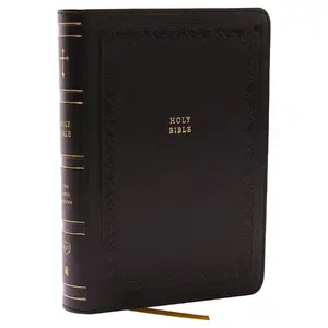 KJV Compact Bible w/ 43,000 Cross References, Black Leathersoft, Red Letter, Comfort Print: Holy Bible, King James Version: Holy Bible, King James Version by Thomas Nelson [Leathersoft Book]