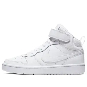 (GS) Nike Court Borough Mid 2 'Triple White' CD7782-100