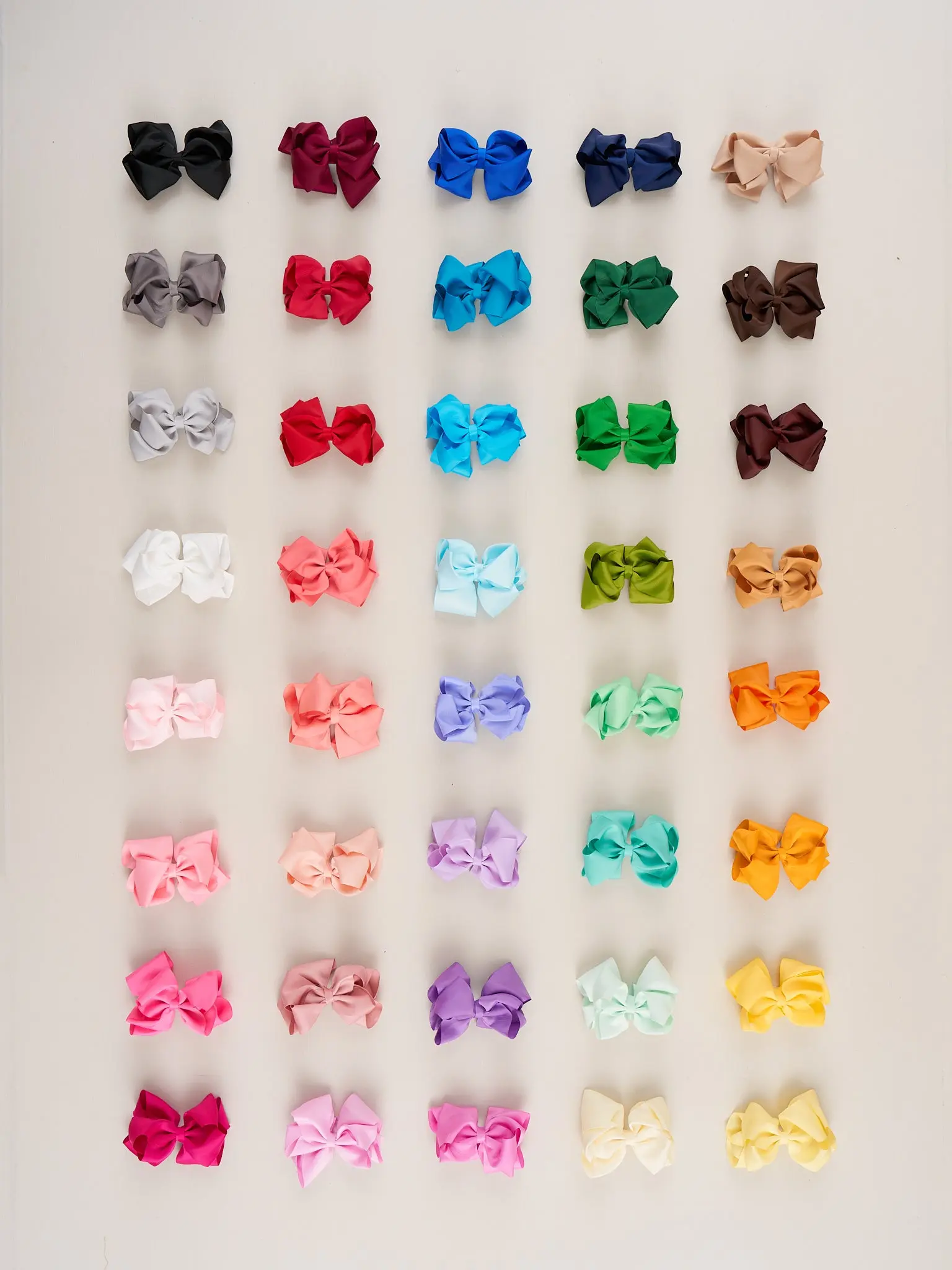 Double Layer Bows 5 Inch - 40 Piece Bundle