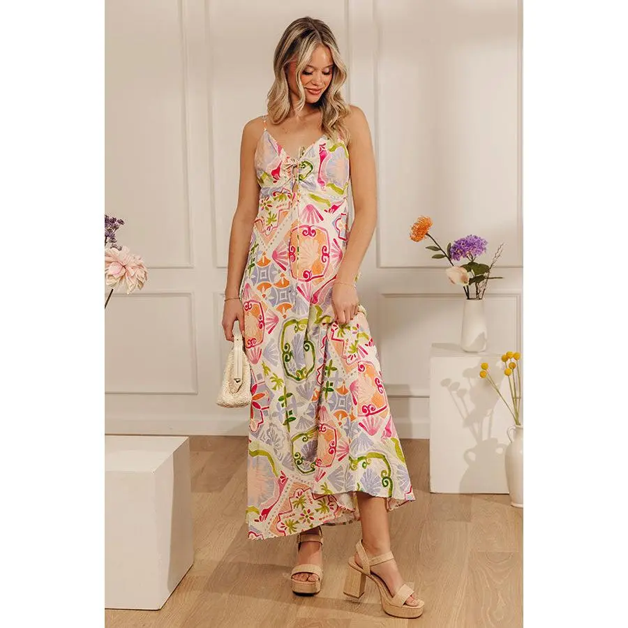 Palm Trees And Paradise Midi Dress