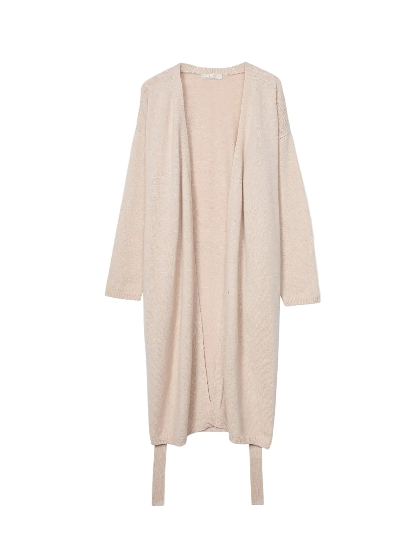Natural Color Long Maternity Cashmere Robe