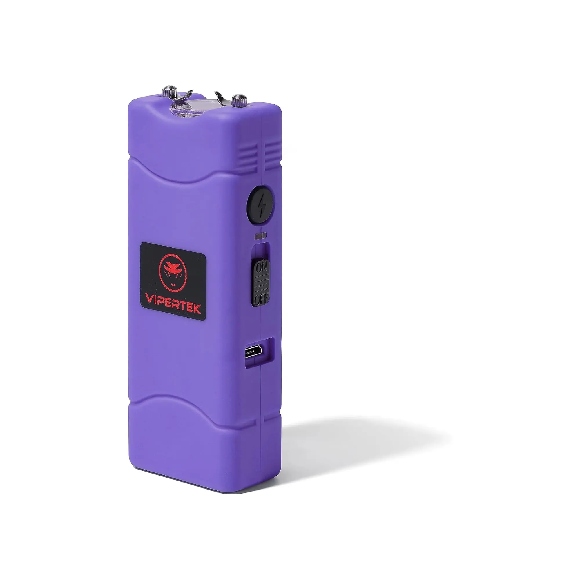 VIPERTEK VTS-881 Purple Rechargeable LED Torch - Compact, Portable Camping & Hiking Light for Sports & Outdoor Use