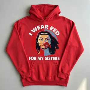 I Wear Red For My Sisters Shirt – MMIW Native American Awareness Indigenous Women Support Tee Indigenous Pride Support Justice for Native Women Gift Support Native Community
