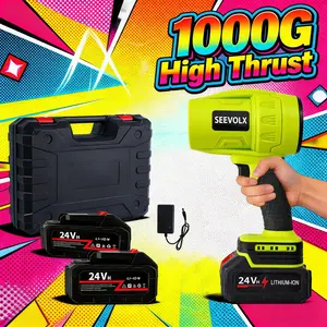 SEEVOLX Cordless Turbo Jet Blower 1000G High Thrust Pure Copper Motor 680W for Fast Car Drying Leaf Blowing Driveway Clean Must-Have Christmas Gift for Men