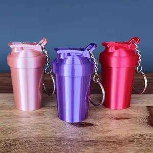 Multicolor Gym Bottle Keychain Accessory - 3D Printed, 2.72 Inches Tall, Lightweight, Durable PLA, Perfect for Keys, Gym Bags, or Backpacks