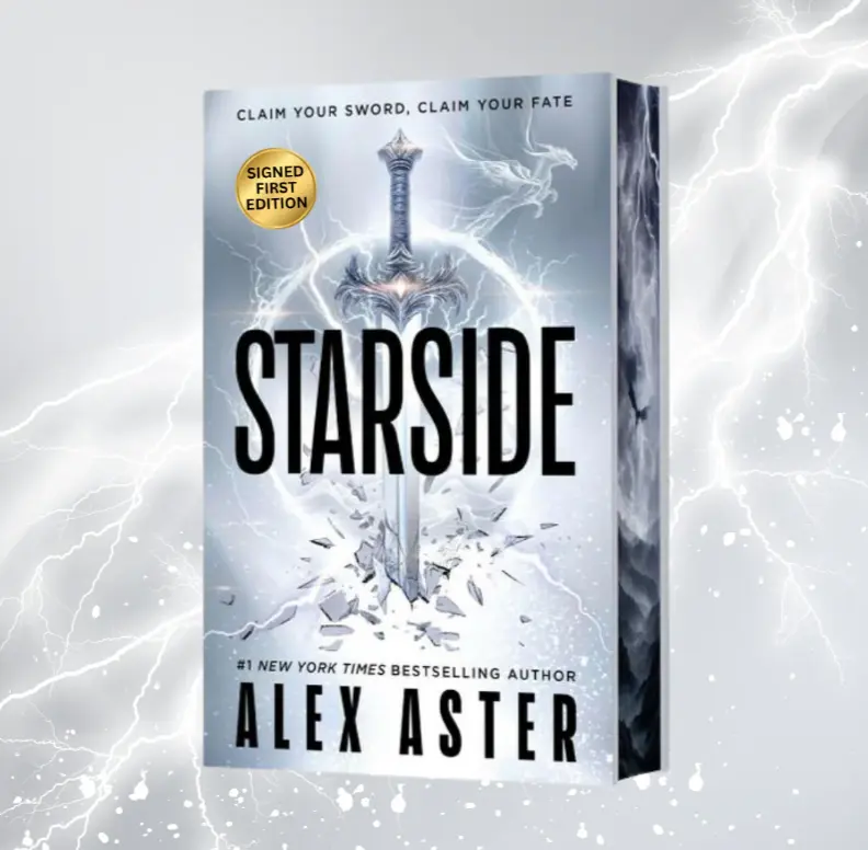 Signed Starside by Alex Aster - Romantasy Novel Deluxe Edition Sprayed Edge