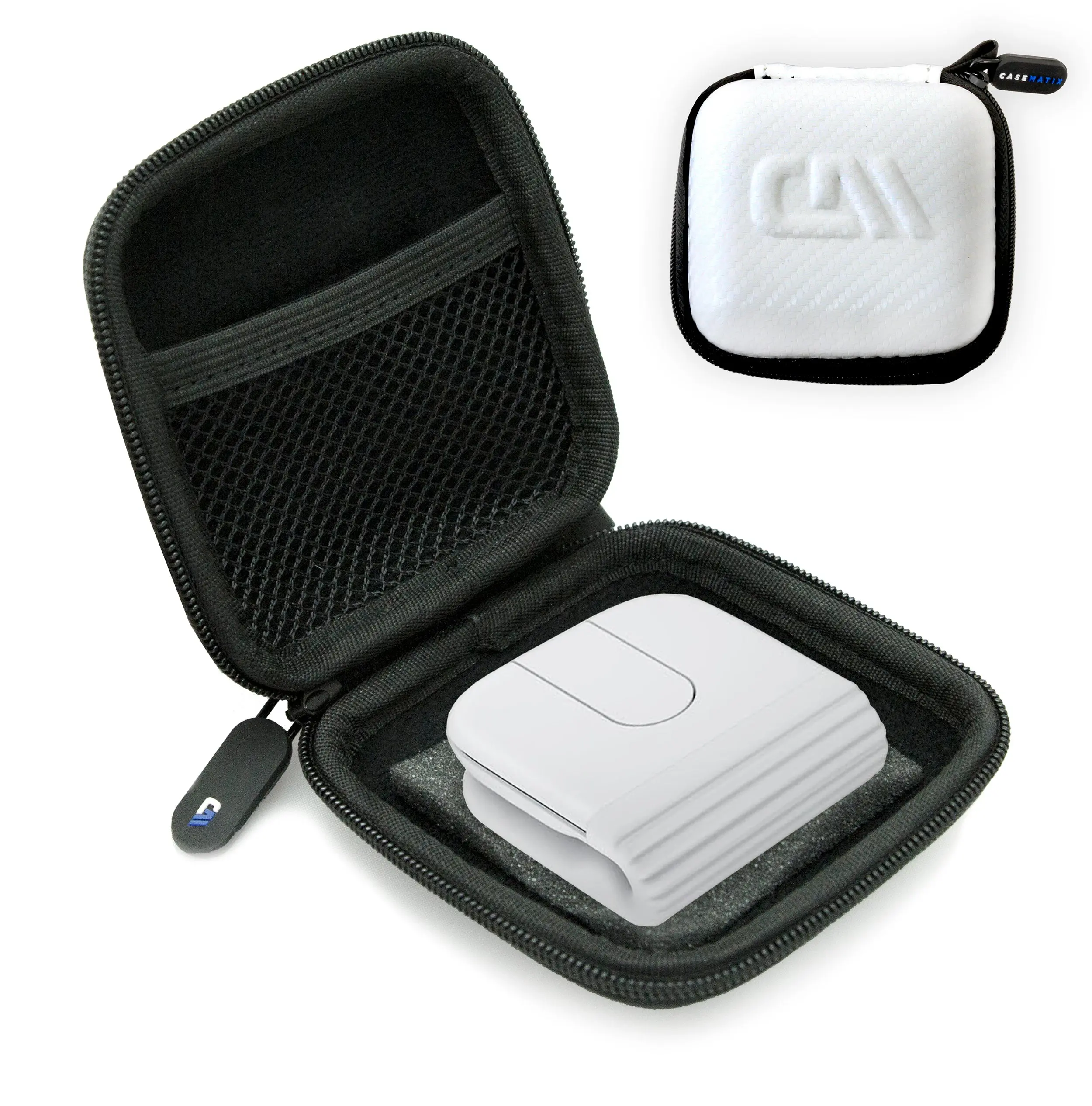 Carrying Case Compatible with Logitech Mobi Fold Foldable Wireless Mouse – Hard Shell EVA Travel Case with Accessory Pocket, White