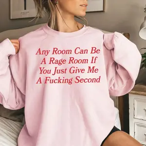 Any Room Can Be A Rage Room, Mental Illness, Funny Shirt, Graphic Tee, Fashion Tik Tok, Cotton, Menswear, Graphic Tshirt, Mental Health Pullover Tee
