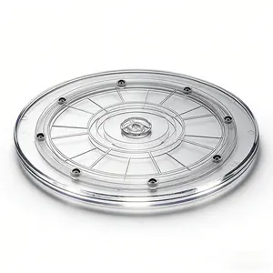 9 inch Acrylic Lazy Susan, Lazy Susan Organizer for Table Top,Rotating Turntable for Cabinet Storage,Countertop, Kitchen