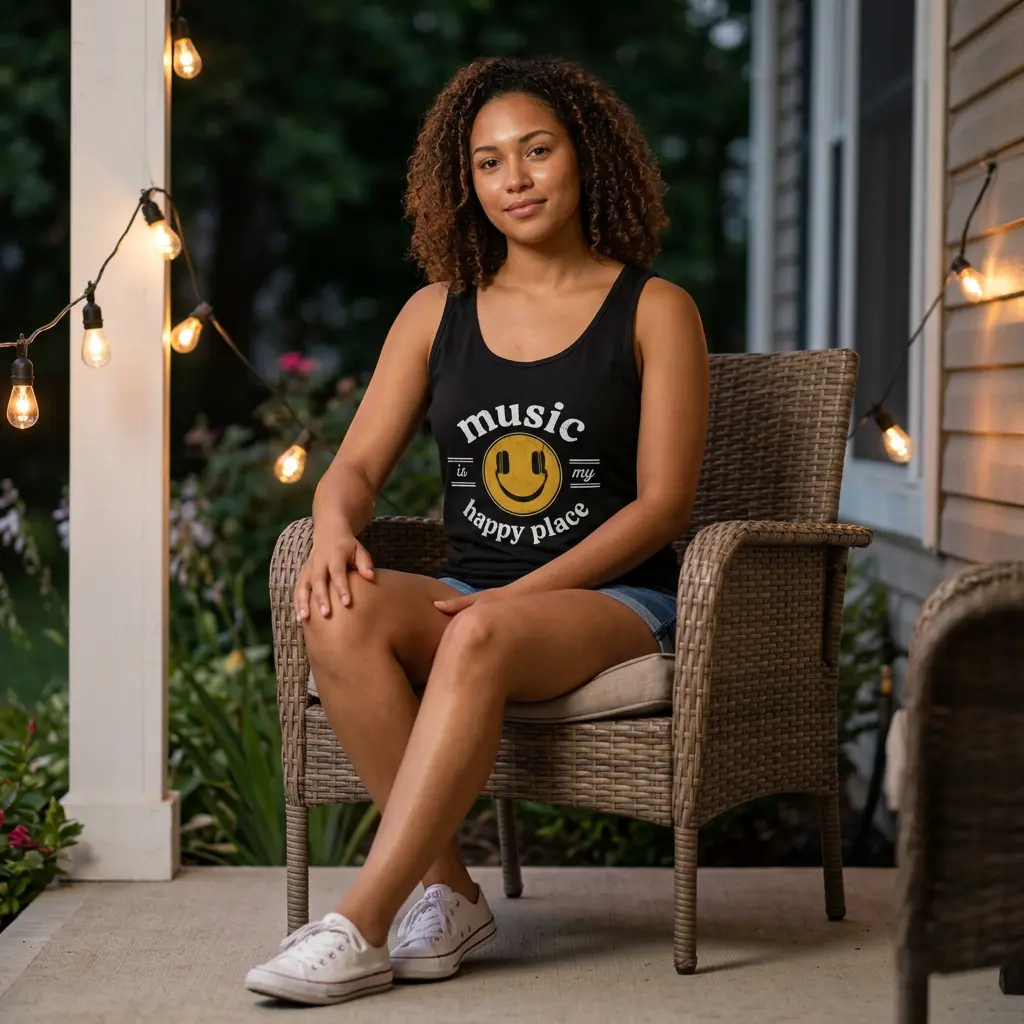 Music Is My Happy Place – Tank Top