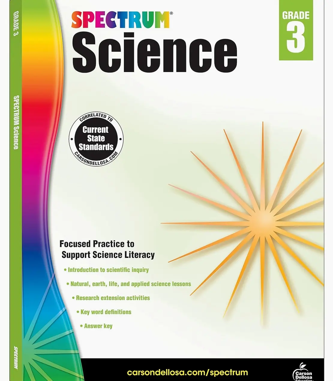 Spectrum Grade 3 Science Workbook, Intro to Scientific Inquiry, Natural, Earth, and Life Sciences With Research Activities, Classroom or Homeschool Curriculum Paperback – August 15, 2014