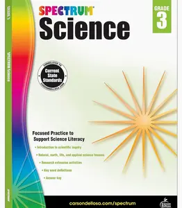 Spectrum Grade 3 Science Workbook, Intro to Scientific Inquiry, Natural, Earth, and Life Sciences With Research Activities, Classroom or Homeschool Curriculum Paperback – August 15, 2014
