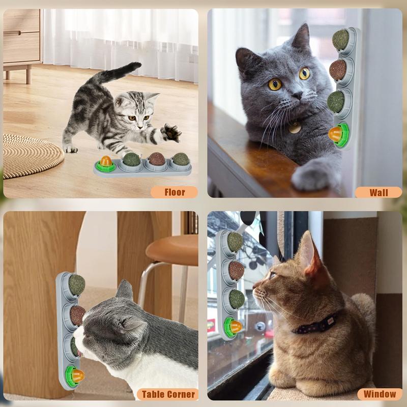Catnip Ball for Cats, Extra Cat Energy Ball, Edible Toys, Lick Safe Healthy Kitten Chew & Teeth Cleaning Dental Toys Catnip Ball for Cats, Extra Cat Energy Ball, Edible Toys, Lick Safe Healthy Kitten Chew & Teeth Cleaning Dental Toys