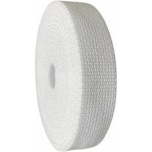 Durable Polypropylene UV Resistant Webbing Straps Ideal for DIY Projects, Pet Collars, Outdoors, Crafts and Much More 1 Inch (White, 10)