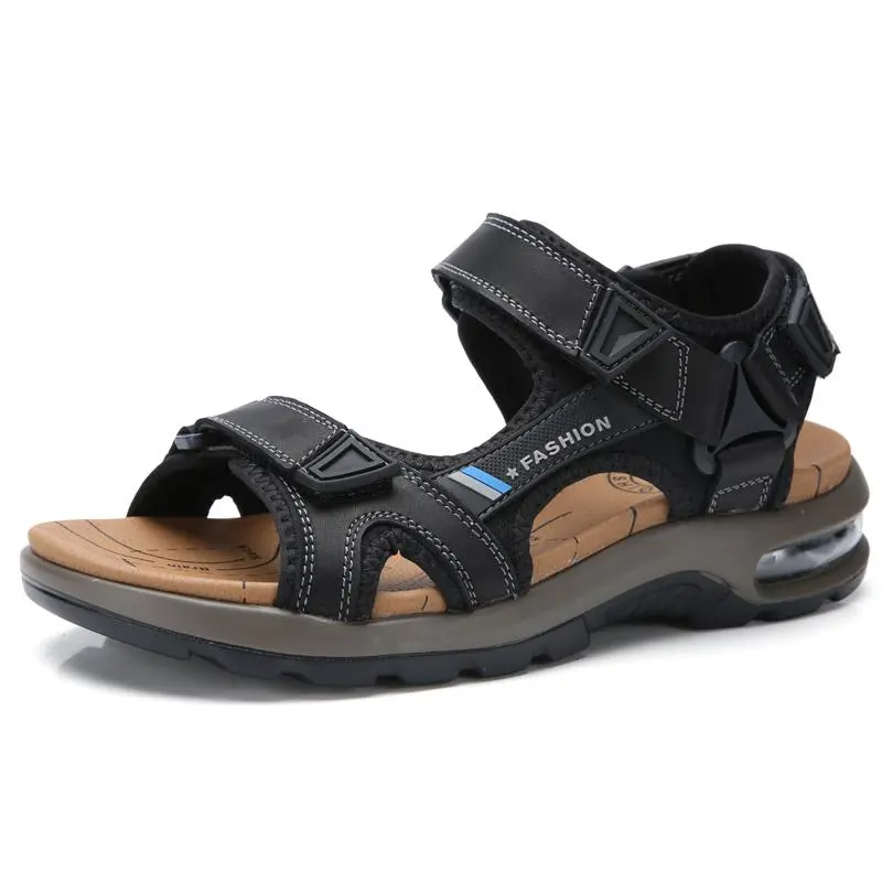 Mens Athletic Sandals Open Toe Hiking Outdoor Non-slip Sandals Air Cushion Sport Casual Beach Sandals