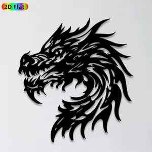 1pc Dragon Head Metal Wall Art,Fierce Dragon Head Statue Mural, Ideal Gift for Halloween, New Year, Mythology Decor Enthusiasts, Rust-Resistant Metal Wall Decor Wall Sculptures, Perfect for Outdoor Fence & Indoor Living Room Wall, Unique Gothic Home Decor