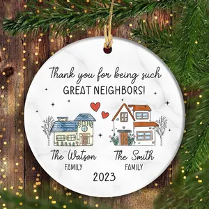 Great Neighbors Ornament, Christmas Ornament Gifts for Neighbors, Neighbor Christmas Gifts, New Neighbor Gift, Friendship Gifts