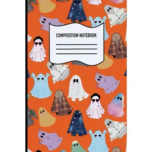 Taylor Composition Notebook: Halloween Swift Inspired Wide Ruled Note pad for School | The Notes of A Showgirl, College Ruled For School and Work