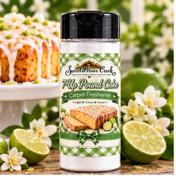 7-Up Poundcake Carpet Freshener Powder - Lemon-Lime Citrus & Buttery Pound Cake Scent, Deodorizes Carpets, Rugs, Upholstery & Car Interiors, Sprinkle-and-Vacuum Formula, Available 2oz/8oz/16oz/80oz