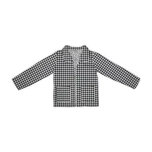 Anthia Gingham Black/White Quilted Jacket