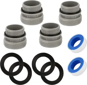 4 Pack 4560 Hose Conversion Adapters Kit Compatible with Intex Coleman Pool Filter Pump Adapter 40mm to 1 1/2 Inch Kit for Hayward Intex Hose Connector Pool Pump Sand Filter Above Ground Pools Part