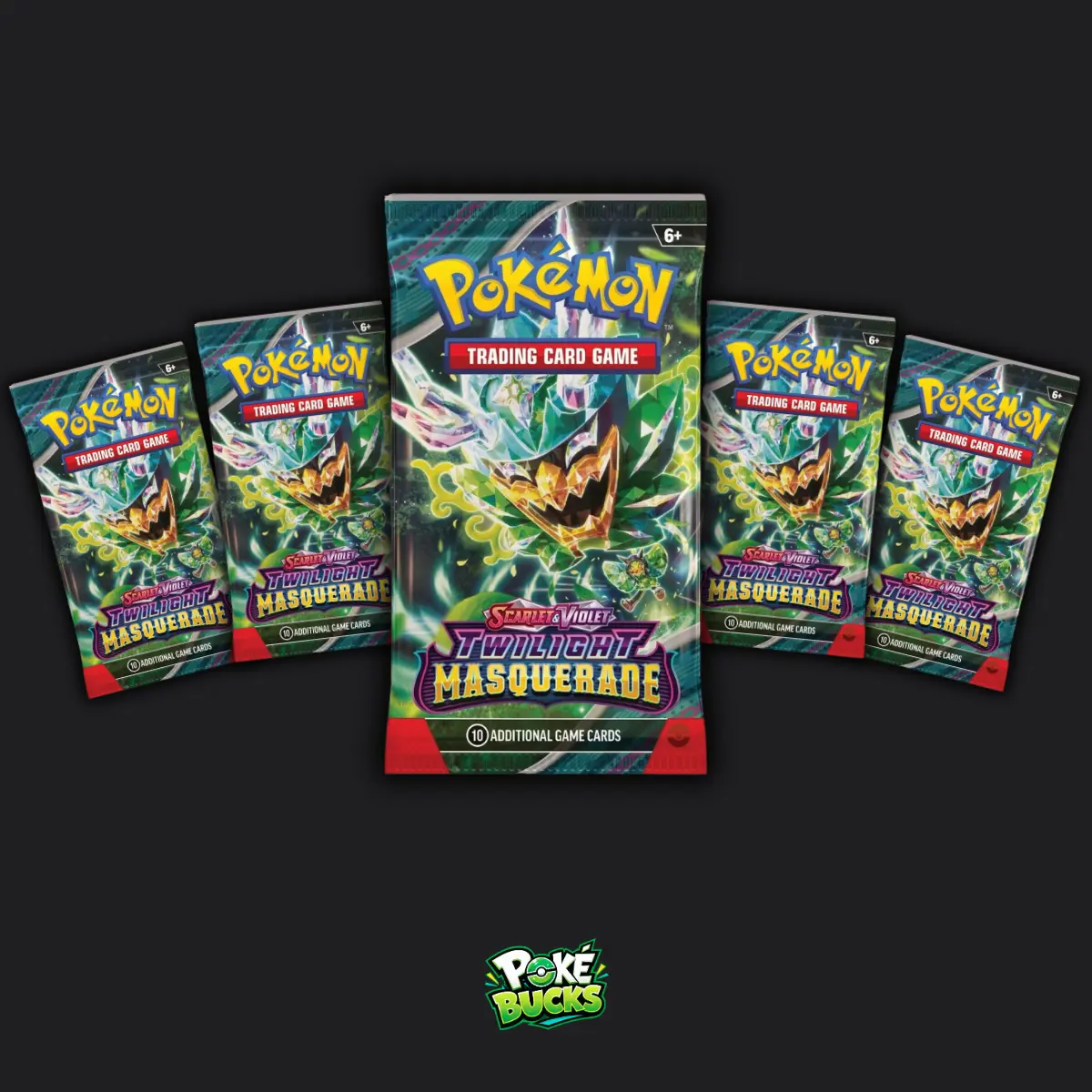 Twilight Masquerade - 5 Pokémon Booster Packs