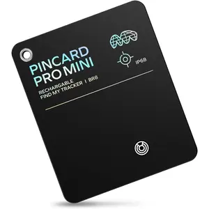X-CWA01  Wallet Tracker Smart Finder - Rechargeable Slim Bluetooth Key Tracking Card with 1-Year Battery, Apple Find My (iOS Only), Item Locator for Luggage Tag, Suitcase, Passport, Backpacks, Mini Size