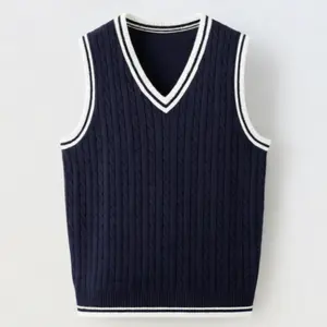 New Casual Mens Sleeveless Knit Vest Men's Fashion