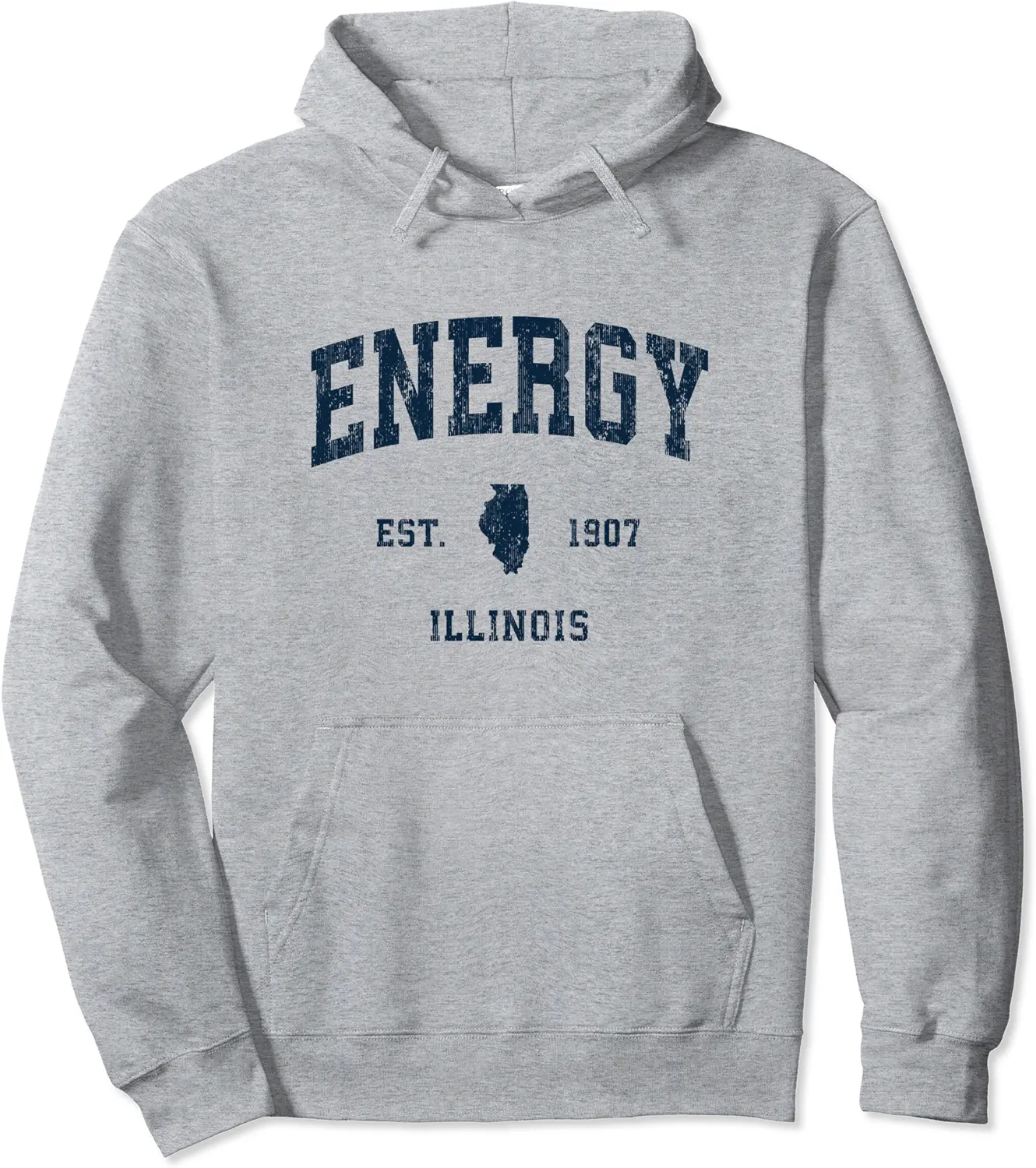 Energy Illinois IL Vintage Athletic Navy Sports Design Pullover Hoodie - Nestorporas Shop 59B0BHLHBRRV