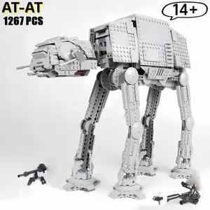 2026 Latest DIY Assembly Building Model Kit 75288, Walking Machine Assembly Block At-At Set, Includes Small Figures, Toy Gift