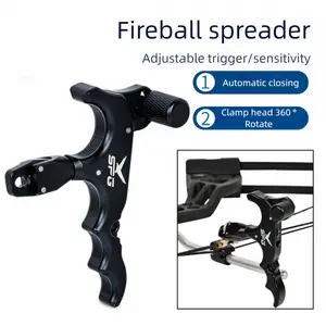 Fireball 4‑Finger Release – Auto‑Close Jaws, 360 °     Rotation, CNC Aluminum for Compound Bow