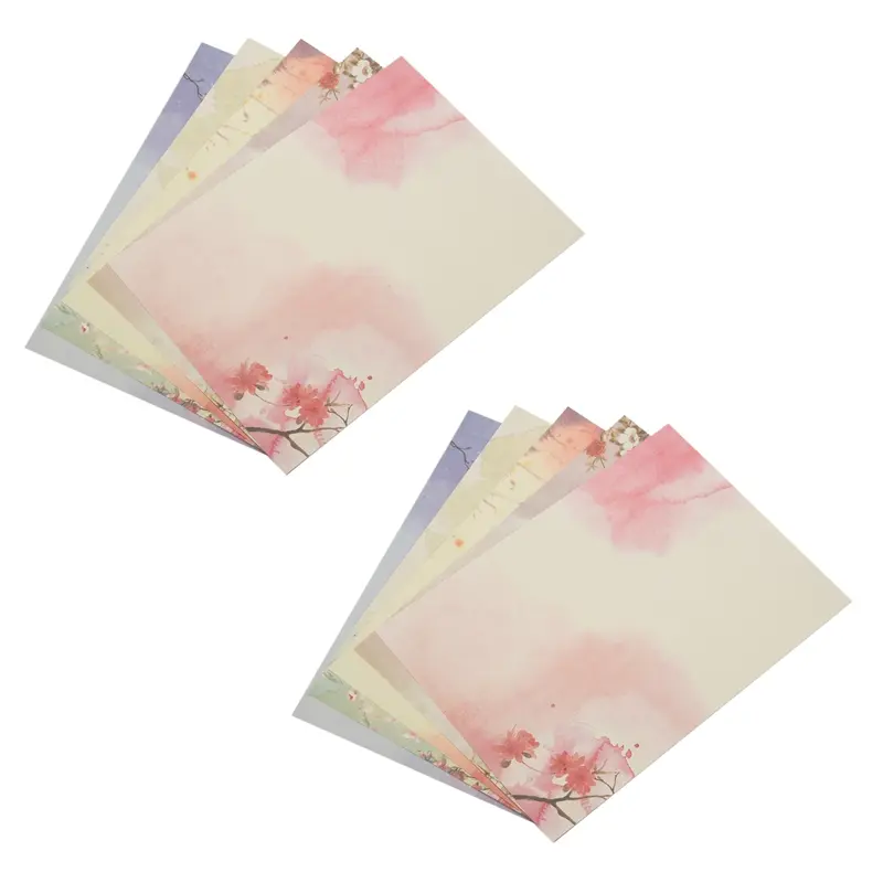 96PCS Retro Calligraphy Graffiti Letter Sheet Set - 7.28in x 10.23in Smooth Paper for Laser-and Ink Jet Printing, Cute Fresh Taste Random Color Car Exterior Decoration Accessory