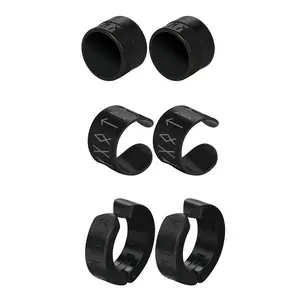 OIDEA Magnetic Earrings for Men Set Viking Rune Cuff Stainless Steel Black No Piercing Clip On Earrings Men Women