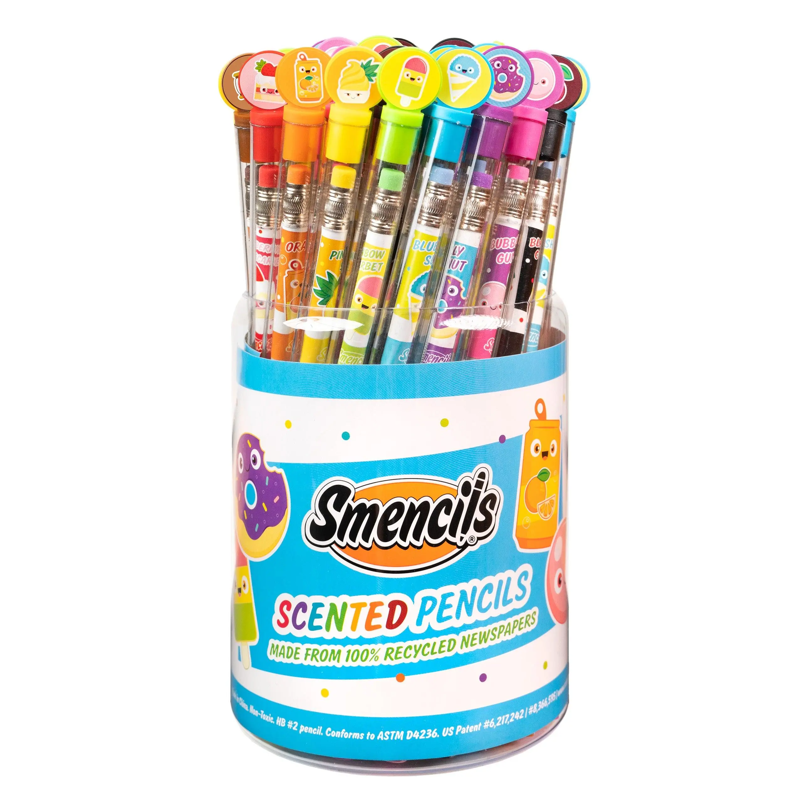 Graphite Smencils - HB #2 Scented Recycled Newspaper Pencils