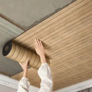 Easy DIY Home Decor 3D Wood Grain Panel Peel & Stick Easy Clean Easy Cut Wallpaper Waterproof Moisture-proof for DIY Home Decor Self-adhesive Wall paper Suitable for Living Room Decorative Wallpaper & Wall Stickers christmas 90s marble backsplash wallpape