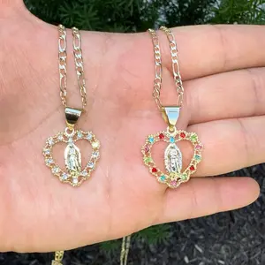 Virgencita Heart Necklace