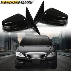 Rear View Mirror Fit For 2007-2009 Mercedes-Benz W221 S550 5.5L V8 S600 Pair New