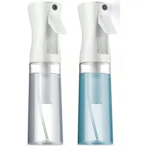 2 Pack Continuous Spray Bottles - Ultra Fine Mist Sprayer |     Spray Bottle Hair Spray Bottle |     Hair Spray Bottles Hairstyling, Cleaning, Salon - 2 Pack 6.7oz/200ml