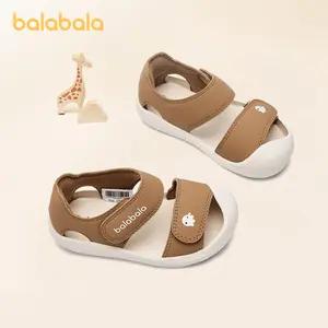 Balabala children's shoes children's  sandals for boysand baby soft-soled summer girls' Toe Protection non-slip barefoot wide toe  shoes