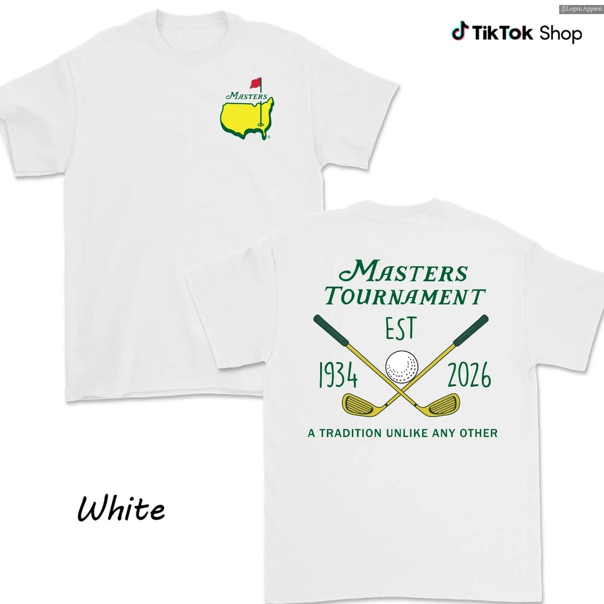 Masters Tournament 2026 EST 1934 Shirt For Men For Women, Stylish Trendy Golf Fan Apparel, Premium Cotton Classic Fit Collector Gift Logan Apparel